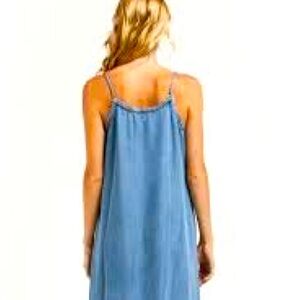 NWOT Velvet Heart Denim Slip Dress